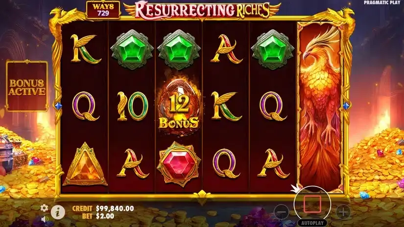 Resurrecting Riches slot screenshot 2