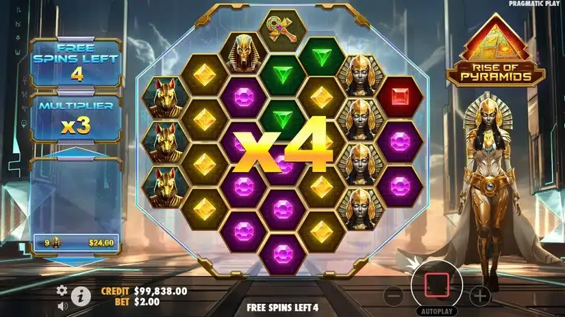 Rise of Pyramids slot screenshot 4