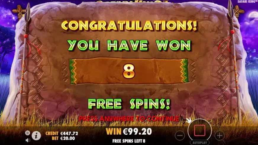 Safari King slot screenshot 4