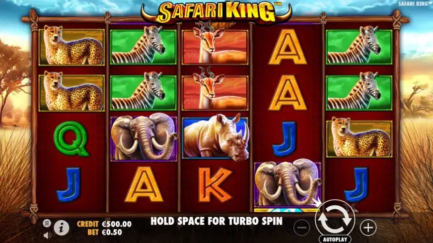Safari King slot screenshot 