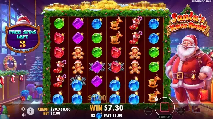 Santa’s Xmas Rush slot screenshot 5
