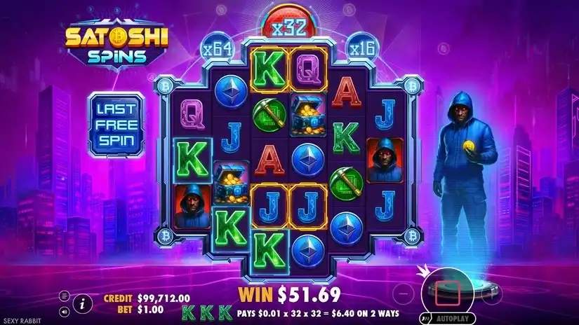 Satoshi Spins slot screenshot 