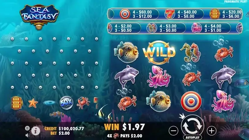 Sea Fantasy slot screenshot 