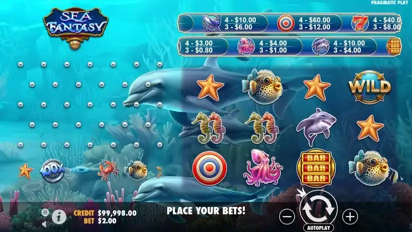 Sea Fantasy slot screenshot 
