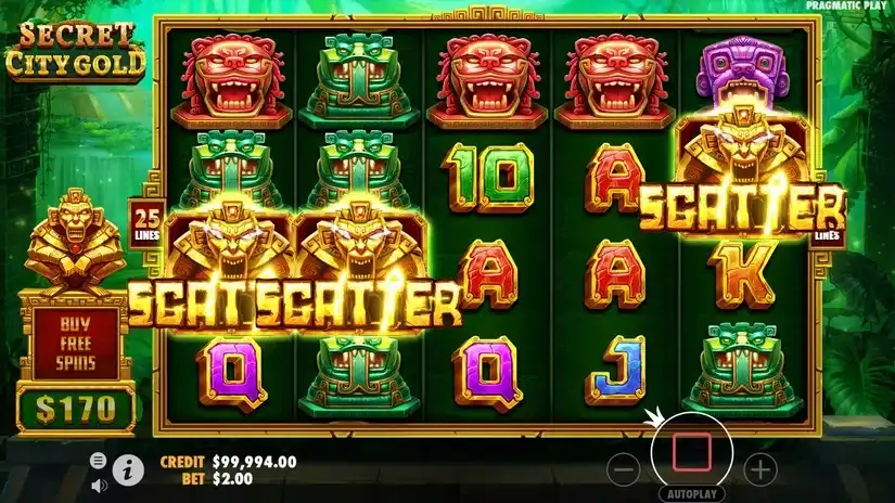 Secret City Gold slot screenshot 3