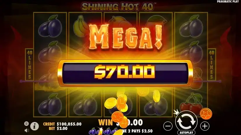 Shining Hot 40 slot screenshot 4