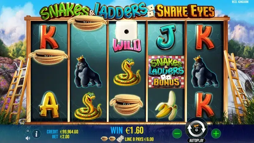 Snakes & Ladders Snake Eyes slot screenshot 2