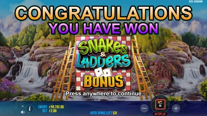Snakes & Ladders Snake Eyes slot screenshot 6