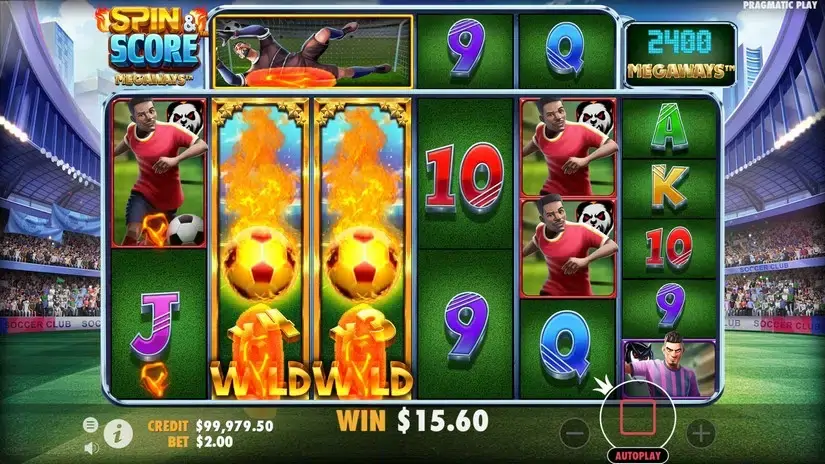 Spin & Score Megaways slot screenshot 4