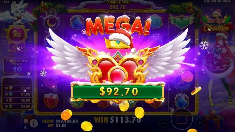 Starlight Christmas slot screenshot 7