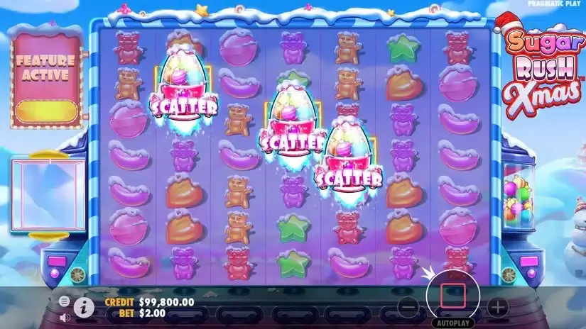 Sugar Rush Xmas slot screenshot 2
