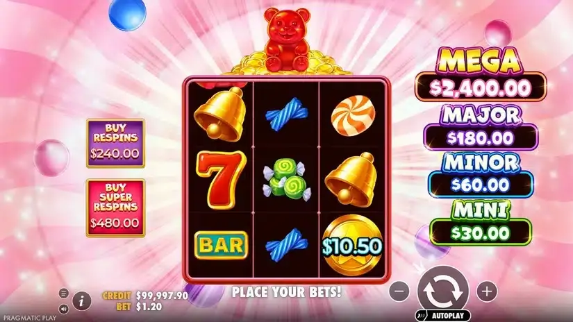 Super Gummy Strike slot screenshot 