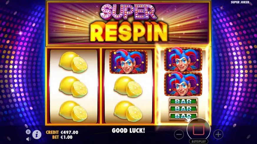 Super Joker slot screenshot 3