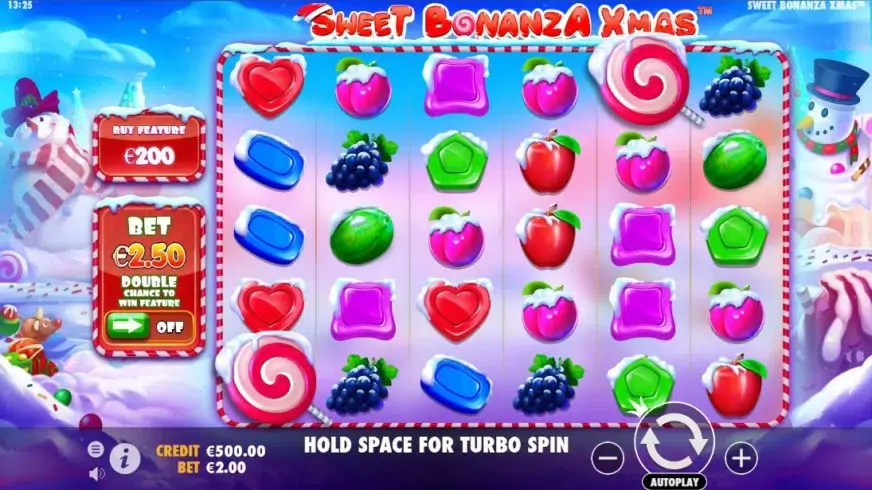 Sweet Bonanza Xmas slot screenshot 