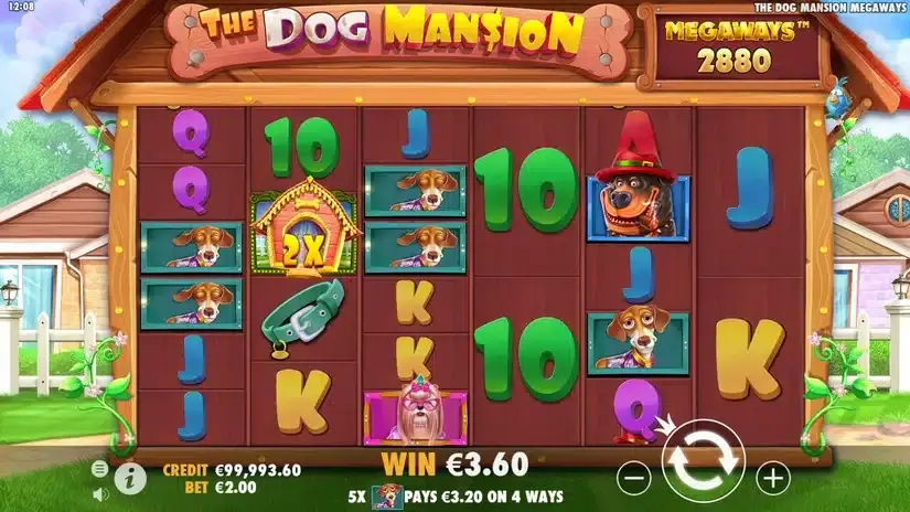 The Dog Mansion Megaways slot screenshot 3