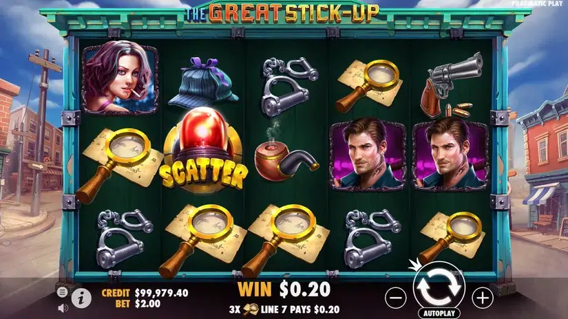 The Great Stick-Up slot screenshot 2