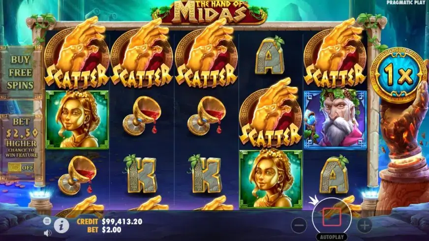 The Hand of Midas slot screenshot 4