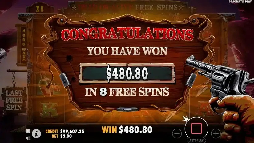 The Wild Gang slot screenshot 