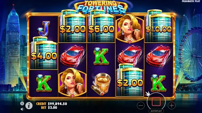 Towering Fortunes slot screenshot 5