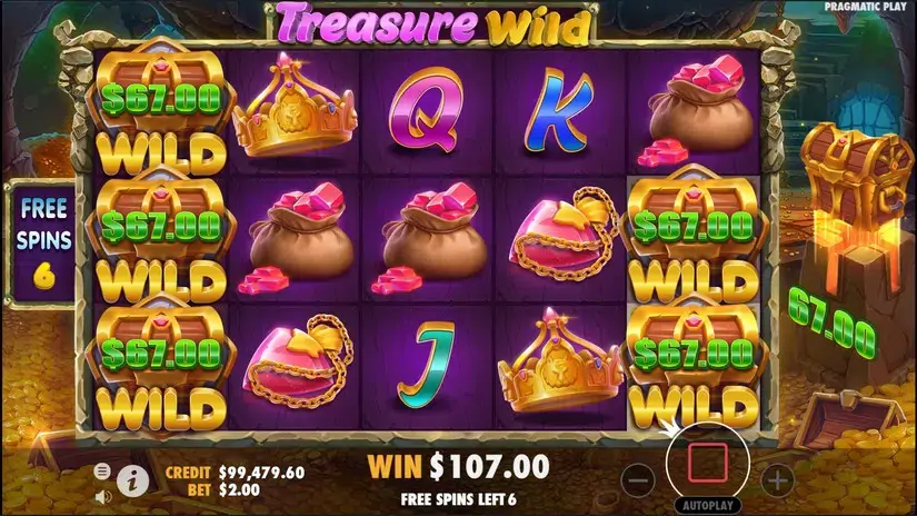 Treasure Wild slot screenshot 7
