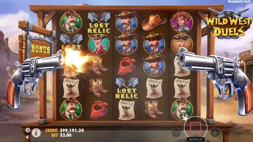 Wild West Duels slot screenshot 4
