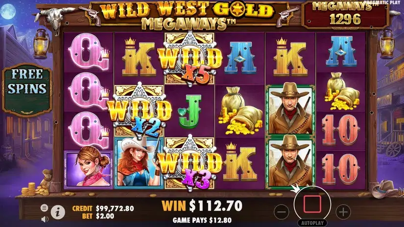 Wild West Gold Megaways slot screenshot 6