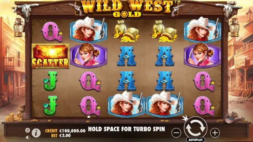 Wild West Gold slot screenshot