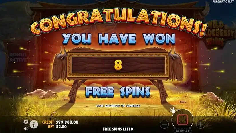 Wild Wildebeest Wins slot screenshot 3