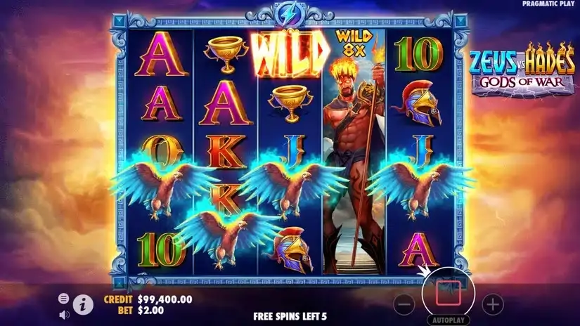 Zeus vs Hades – Gods of War slot screenshot 5