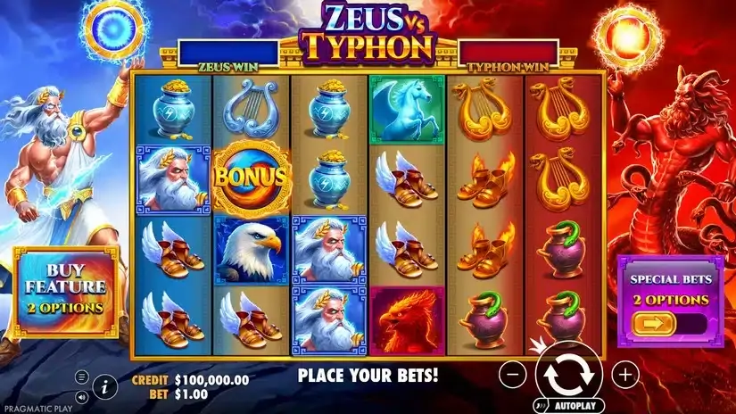 Zeus vs Typhon slot screenshot 1