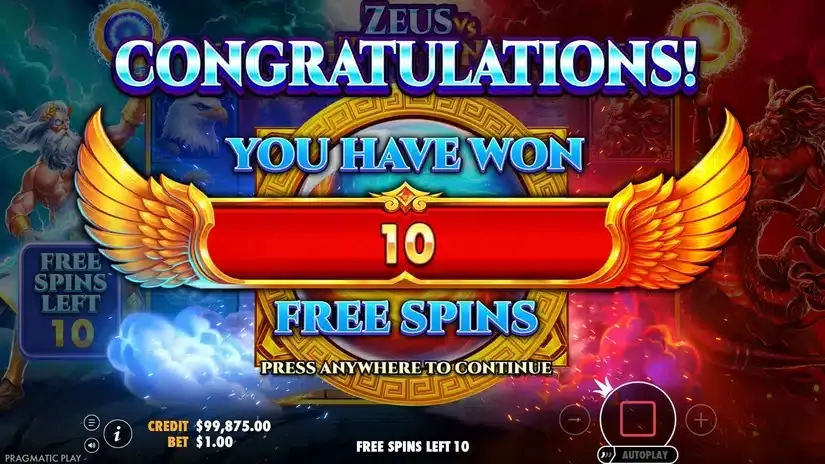 Zeus vs Typhon slot screenshot 5