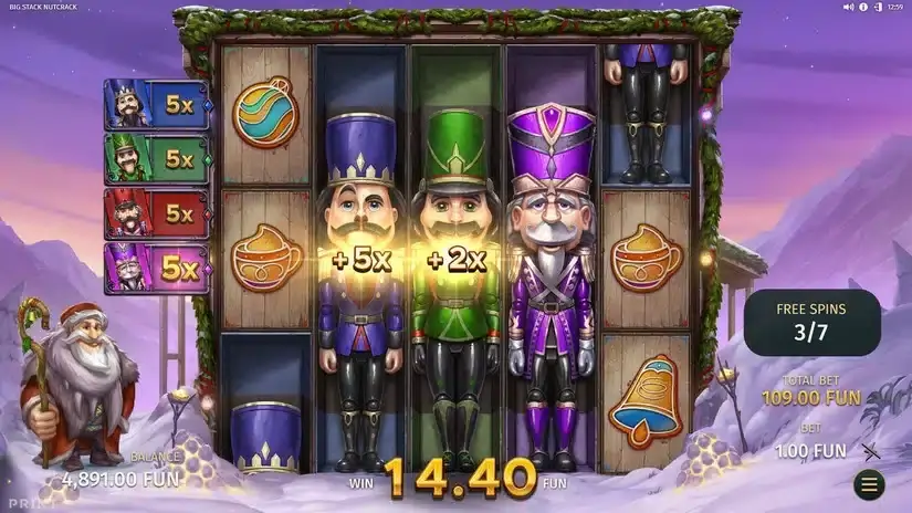 Big Stack Nutcrack slot screenshot 5