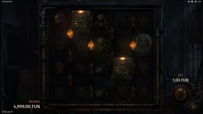 Dreadworks slot screenshot 