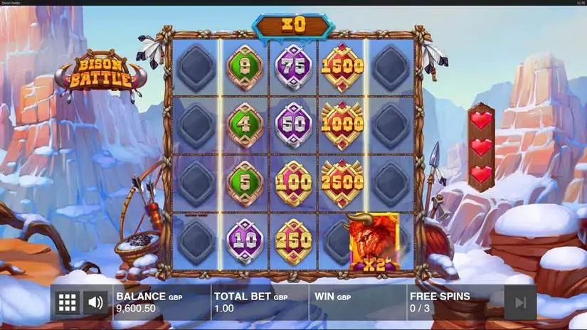 Bison Battle slot screenshot 