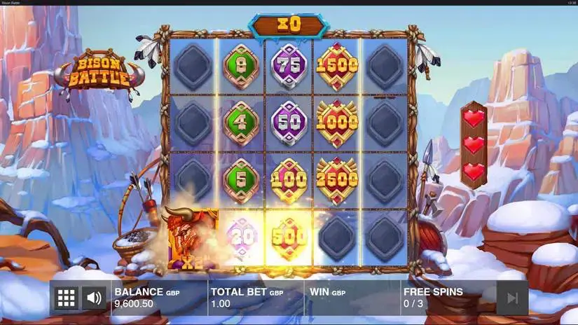 Bison Battle slot screenshot 2