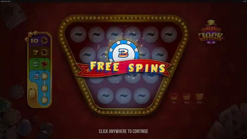 Generous Jack slot screenshot 3