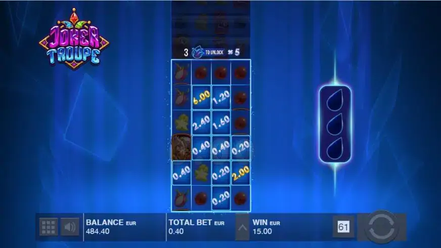 Joker Troupe slot screenshot 3