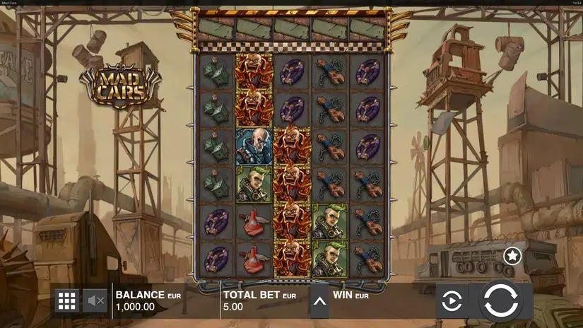 Mad Cars slot screenshot 