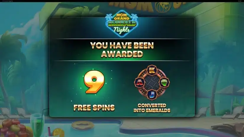 MGM Grand Emerald Nights slot screenshot 3
