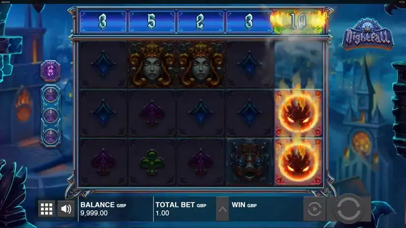 Nightfall slot screenshot 2