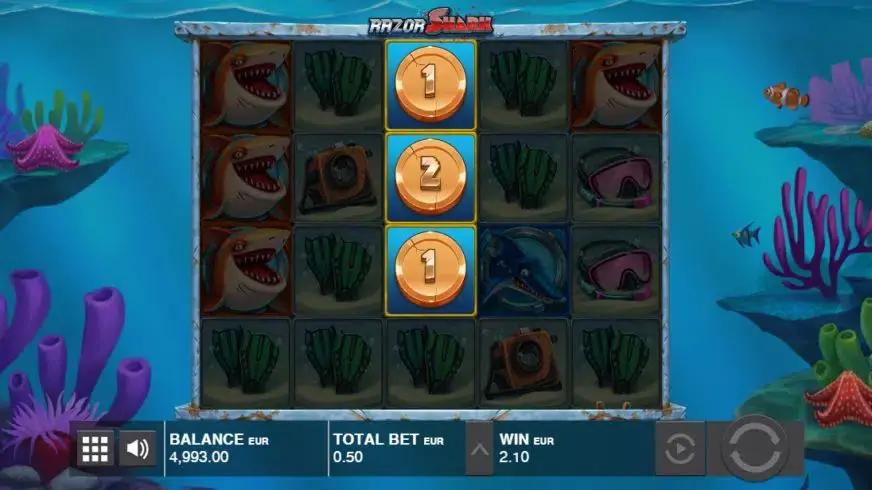 Razor Shark slot screenshot 3