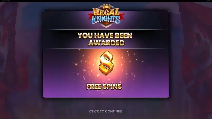 Regal Knights slot screenshot 3
