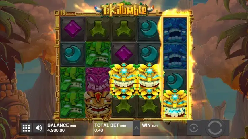 Tiki Tumble slot screenshot 