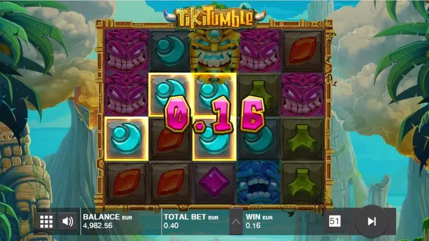 Tiki Tumble slot screenshot 3