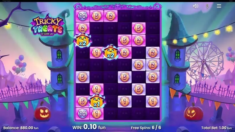 Tricky Treats slot screenshot 