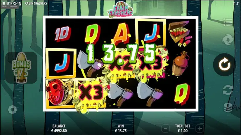 Cabin Crashers slot screenshot 2