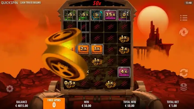 Cash Truck Begins slot screenshot 