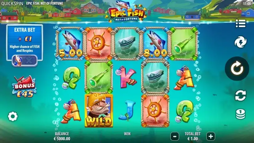 Epic Fish Net of Fortune slot screenshot 