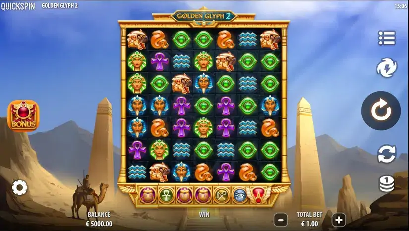Golden Glyph 2 slot screenshot 1