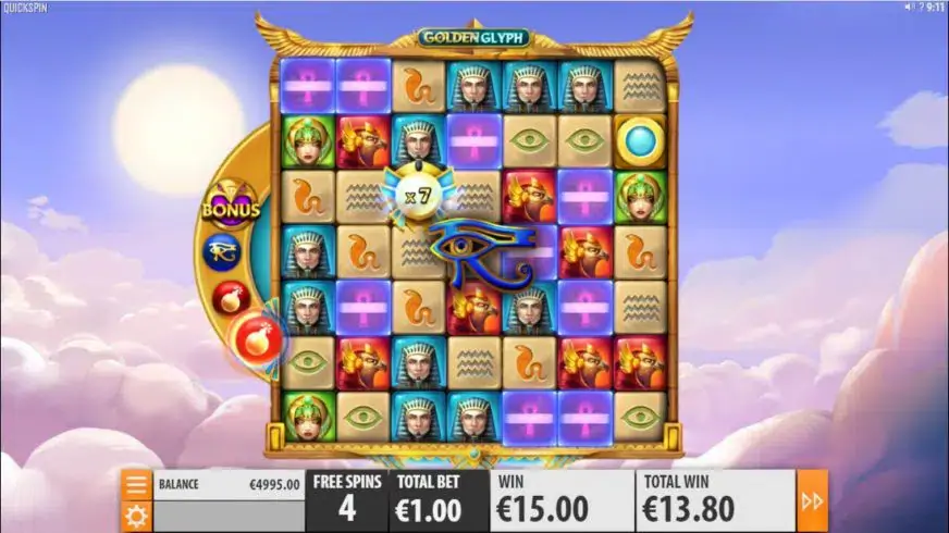 Golden Glyph slot screenshot 5